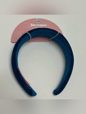 Juicy Couture Teal Embossed Velvet Headband